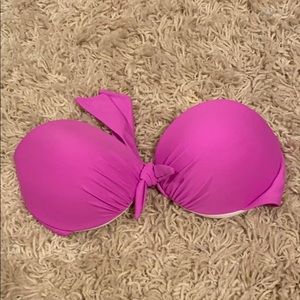 Strapless purple bikini top size L